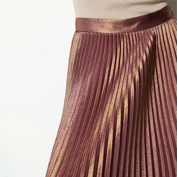 Women's Pleated Midi Skirt 2 or Small - Picture 6 of 6